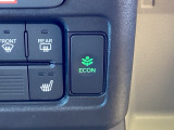 【ECONモード】スイッチをONにすると、空調やアクセル操作に対する加速を穏やかにし、電力消費を抑えて航続距離を延ばします。