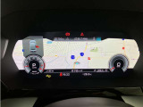 バーチャルコックピットはメーター部分で地図などを見ることも可能です。