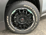 【特別装備】レアマイスターアルミホイール・オープンカントリー装着。カッコいいデザインですので、運転が楽しくなりますよ。。