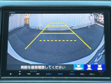 カラービジョンとガイド線で見やすい視点切替式のバックモニター。