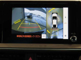 車両を上から見たような映像を映し出すパノラミックビューモニター付きです。