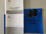 取扱説明書、メンテナンスノート、スペアキーも揃っております。今までのメンテナンス履歴をお確かめいただけます。