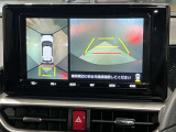 【アラウンドビューモニター】車を上から見下ろしているかのような映像で周囲の状況がひと目で確認、狭い駐車場に駐車するときも安心です♪