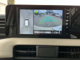 アラウンドビューモニター 駐車場での車庫入れや狭い道路での走行にカメラで確認が出来るので安心です。