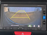 カラービジョンとガイド線で見やすい視点切替式のバックモニター。
