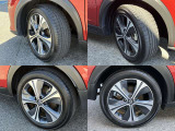 205/55R17 純正アルミホイール装着。