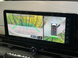 【アラウンドビューモニター】専用のカメラにより、上から見下ろしたような視点で360度クルマの周囲を確認することができます☆死角部分も確認しやすく、狭い場所での切り返しや駐車もスムーズに行えます。