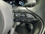 ステアリングスイッチ付き。前方から目を離すことなく操作することが可能です。