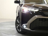 LEDヘッドライトです。デザイン性がよくとても明るいので、夜間の走行や悪天候でも安心です。しかも長寿命!