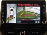車両を上から見たような映像を映し出すパノラミックビューモニター付きです。
