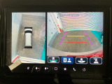 【全方位モニター】 4つのカメラで映像を映し出します。発進時、後退時も周囲の安全を確認し、サポートします^^