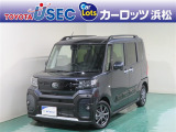 ダイハツの人気車、タント。「ファンクロス」は、タフなデザインのエクステリアやルーフレールなどを装備した、アウトドア志向のグレードです。