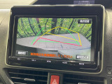 【バックカメラ】駐車時に後方がリアルタイム映像で確認できます。大型商業施設や立体駐車場での駐車時や、夜間のバック時に大活躍!運転スキルに関わらず、今や必須となった装備のひとつです!