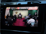 地デジTVも受信可能。移動中のちょっとした時間に楽しめる、便利な装備です。