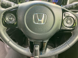 手元にオーディオ操作やクルーズ機能のスイッチがまとまり、運転姿勢を保ちながら必要な操作にアクセスしやすい構成です。表示が分かりやすく、日常の運転をサポートします。