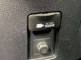 【AC100Vコンセント】非常時やキャンプなどに役立つAC100Vコンセント付きです。