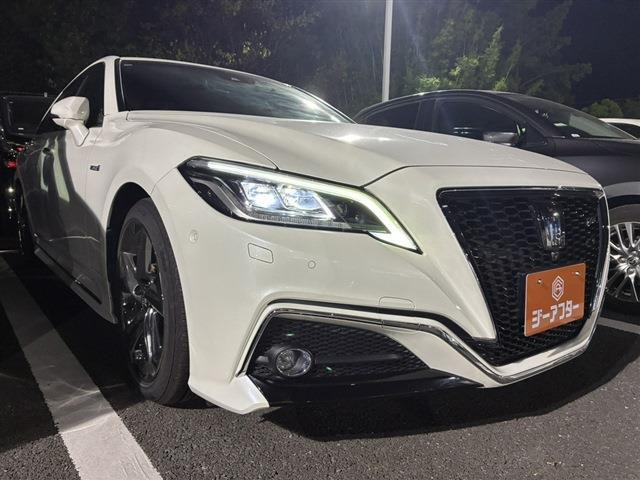 クラウン ハイブリッド 2.5 RS アドバンス ワンオーナー 禁煙車 純正8型ナビ フルセグ