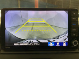 リアカメラ付で、後方をナビ画面で確認。車庫入れも安心です。もちろん、バックギアと連動しています。