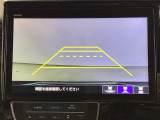 便利な3ビュー切り替え、ガイド線表示付きのバックカメラです。後退時、後方の視界をサポートします