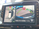 車を真上から見ているように、周囲の状況を把握しながら安心して駐車が行えるアラウンドビューモニター!