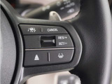 ◆アダプティブクルーズコントロール◆予め設定した車速内でクルマが自動的に加減速。前走車との適切な車間距離を維持しながら追従走行します。【LKAS】車線維持支援システムでステアリング操作を支援。