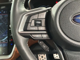 ステアリングにオーディオ操作スイッチが付いています。オーディオ画面に直接タッチしなくても操作が出来ますので、運転に集中できます。