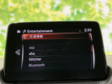 AMやBluetoothなどの選択肢が画面に表示され、移動中の情報確認や音楽再生に活用できます。表示が整理されているため、利用したい項目を見つけやすく、日々の移動をより便利にサポートします。