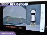 フロントモニター・サイドモニター・バックモニターを使用し、車を上から見たような映像で駐車が出来ます!