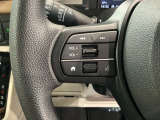 ステアリングにオーディオ操作スイッチが付いています。オーディオ画面に直接タッチしなくても操作が出来ますので、運転に集中できます。