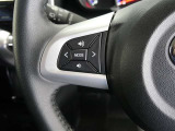 ステアリングスイッチ付き。前方から目を離すことなく操作することが可能です
