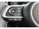 ステアリングスイッチ付き。前方から目を離すことなく操作することが可能です。