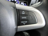 ステアリングスイッチは前方から目を離すことなく操作することが可能。わき見運転の防止に。