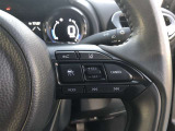 【ステアリングスイッチ】右です。ステアリングから手を離さず、運転に集中したまま手元でレーダークルーズコントロールの操作などができます。