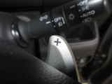 マニュアル車のような感覚で、ワインディングロードでも車を操れるパドルシフト付きです。長い下り坂でのエンジンブレーキや、高速道路の合流の際の加速も思いのままです。