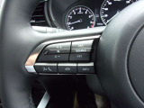 オーディオの音量やチャンネル操作ができるスイッチが、ハンドルに付いています。運転中でも、操作が行えて非常に安全・便利です!