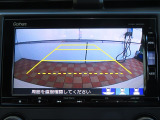 ギヤをRに入れるとナビの画面に後ろの映像が映るリヤカメラ付!後退時の安全確認やコンディションの悪い視界でもカラーバックモニターがドライバーをサポート☆☆☆