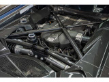 T-engine cover in carbon fiber, X-frame in carbon fiber