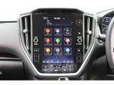 車両設定やエアコン操作、ラジオ・フルセグTVなどのオーディオの機能も内蔵しています、Bluetooth接続やUSB/iPod接続、AppleCarPlayやAndroidAutoにも対応しています