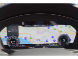 メーター内に地図表示した例。運転中のルート確認をスマートに支えます。
