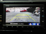 バックカメラの画像です。ガイドラインがスムースな車庫入れをサポートいたします。車庫入れの安心感がアップしますね。