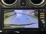 バックカメラが装着されています。ガイド機能付きなので後方の距離もつかみやすくなっています