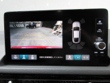 バックカメラの画像です。ガイドラインがスムースな車庫入れをサポートいたします。車庫入れの安心感がアップしますね。