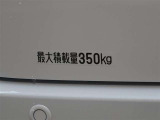 最大積載量は350kgとなっております☆