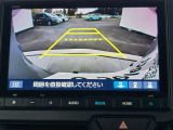 駐車時の安全確認をサポートするバックカメラも使用できます。