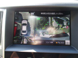 アラウンドビューモニターはまるで上から見下ろすような感覚で車両周辺の死角を確認する事が可能です♪