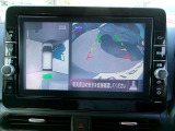 アラウンドビュ-モニタ-装備。上から見下ろしているような映像が表示されるので、車庫入れ時にも安心です!確認しずらい障害物等も視認しやすいですね^^