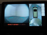 パノラミックビューモニター、フロントカメラモード。