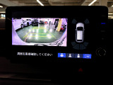 バックカメラの画像です。ガイドラインがスムースな車庫入れをサポートいたします。車庫入れの安心感がアップしますね。
