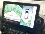 【パノラミックビューモニター】専用のカメラにより、上から見下ろしたような視点で360度クルマの周囲を確認することができます☆死角部分も確認しやすく、狭い場所での切り返しや駐車もスムーズに行えます。