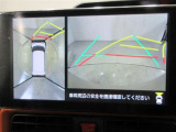 パノラミックビューモニター付きです。車両を上から見たような映像をディスプレイオーディオ画面に表示。運転席からの目視だけでは見にくい、車両周辺の状況をリアルタイムでしっかり確認できます。